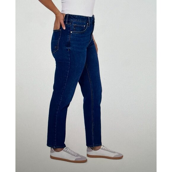 Seven7 Womens Slim Straight Jeans Size 4 Cotton/Polyester Blend Blue Denim - Picture 3 of 16